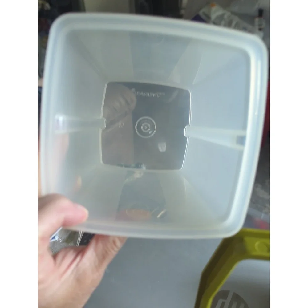 Vintage Large Tupperware Pick-A-Deli Container Sheer & Avocado Green